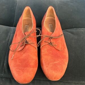 Nisolo Women's Red Leather Flats